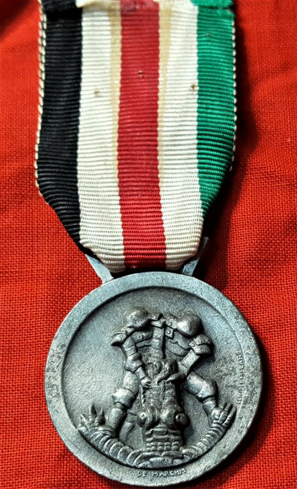 WW2 ITALIAN & GERMAN NORTH AFRICAN CAMPAIGN MEDAL BY LORIOLI OF MILAN - Image 3