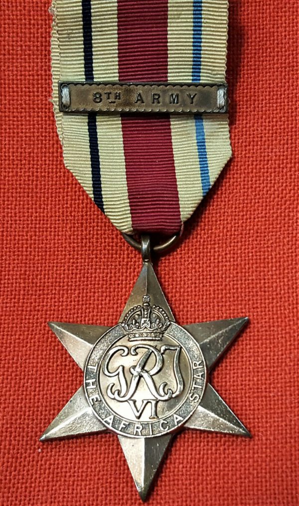 WW2 THE AFRICA STAR 8TH ARMY AUSTRALIA BRITISH WAR MEDAL 100% ORIGINAL ANZAC - Image 2