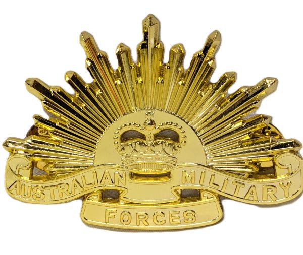 5TH TYPE VIETNAM WAR ERA AUSTRALIAN ARMY RISING SUN UNIFORM CAP BADGE REPLICA - Image 4