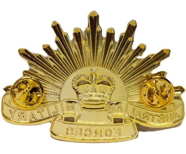 5TH TYPE VIETNAM WAR ERA AUSTRALIAN ARMY RISING SUN UNIFORM CAP BADGE REPLICA - Image 5