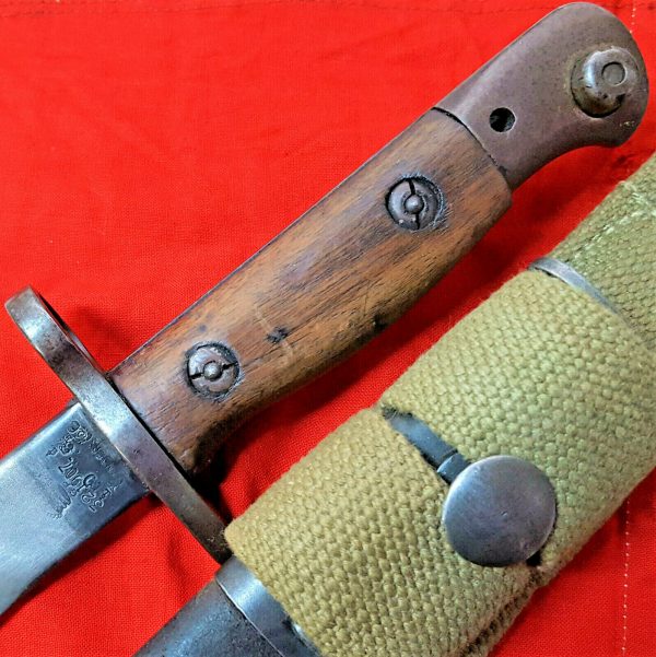 WW1 WW2 AUSTRALIAN 303 RIFLE BAYONET SCABBARD SWORD VOLUNTEERS 1916 SANDERSON