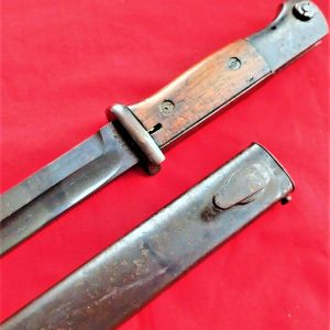 WW2 GERMAN K98 RIFLE BAYONET SCABBARD FW HOLLER 1936 40 MATCHED NUMBERS