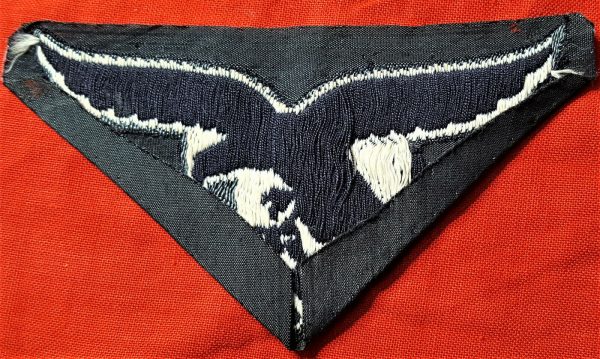 WW2 GERMAN LUFTWAFFE 2ND PATTERN ENLISTED UNIFORM BREAST EAGLE PATCH - Image 2