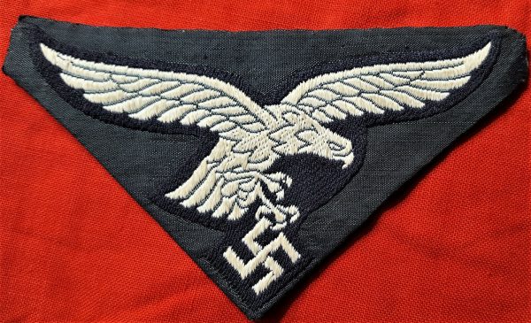 WW2 GERMAN LUFTWAFFE 2ND PATTERN ENLISTED UNIFORM BREAST EAGLE PATCH