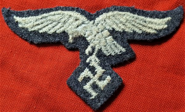 WW2 GERMAN LUFTWAFFE 2ND PATTERN ENLISTED UNIFORM CAP EAGLE PATCH