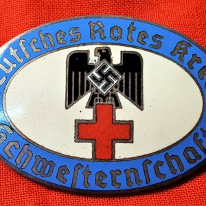 WW2 GERMAN RED CROSS ASSOCIATION SERVICE UNIFROM BADGE