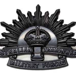 AUSTRALIAN ANZAC WW1 & WW2 RISING SUN UNIFORM HAT OR CAP BADGE MEDAL REPLICA