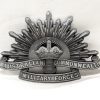 AUSTRALIAN ANZAC WW1 & WW2 NURSES SILVER RISING SUN UNIFORM HAT CAP BADGE MEDAL - Image 2