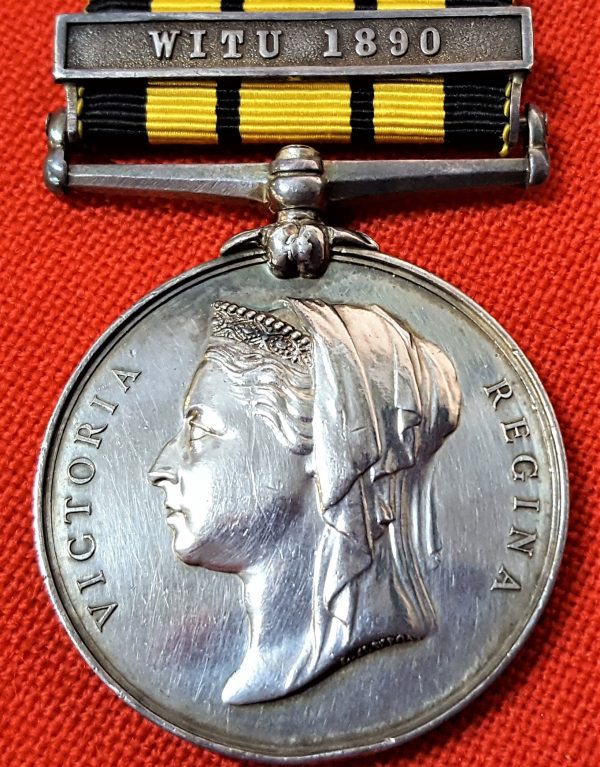 EAST & WEST AFRICA MEDAL 1892 TO COURT MARTIALLED OFFICER LT FOOT RN WA RELATED (2)