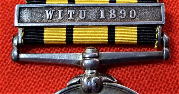 EAST & WEST AFRICA MEDAL 1892 BRITISH TO COURT MARTIALLED OFFICER LT. FOOT ROYAL NAVY: WESTERN AUSTRALIA - Image 3