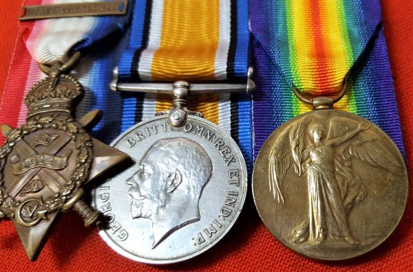 WW1 BRITISH ARMY 1914 STAR MEDAL TRIO GROUP 2835 LCPL BEARE 16TH LANCERS - Image 3