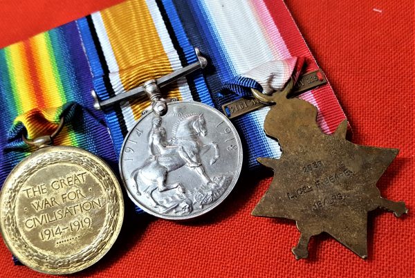 WW1 BRITISH ARMY 1914 STAR MEDAL TRIO GROUP 2835 LCPL BEARE 16TH LANCERS - Image 4