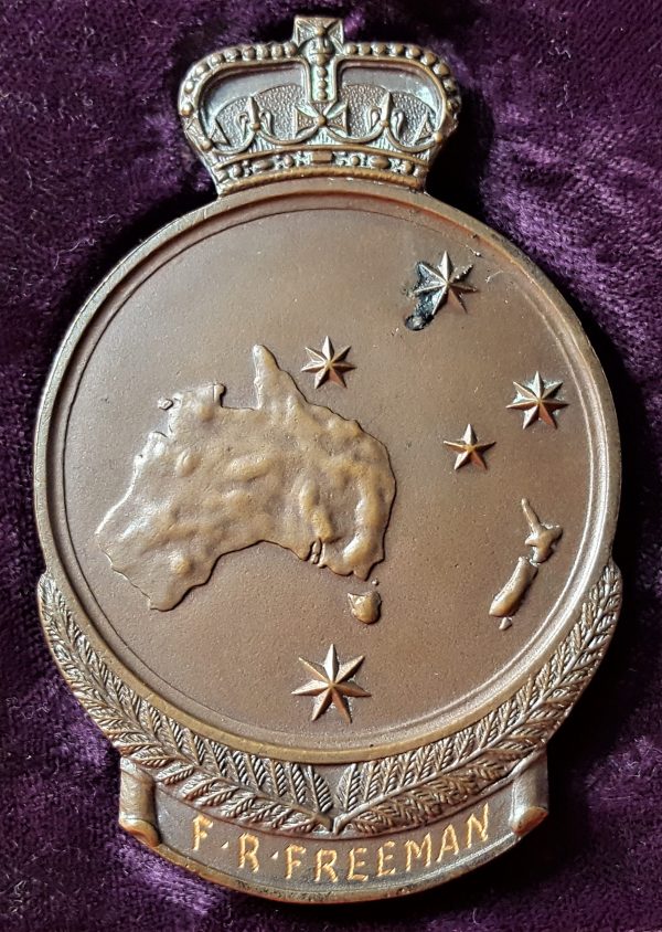 1967 GALLIPOLI WW1 MEDAL PLAQUE 1ST DAY LANDER 196 PTE F. FREEMAN 6TH BN ANZAC - Image 3