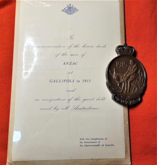 1967 GALLIPOLI WW1 MEDAL PLAQUE 1ST DAY LANDER 196 PTE F. FREEMAN 6TH BN ANZAC - Image 4