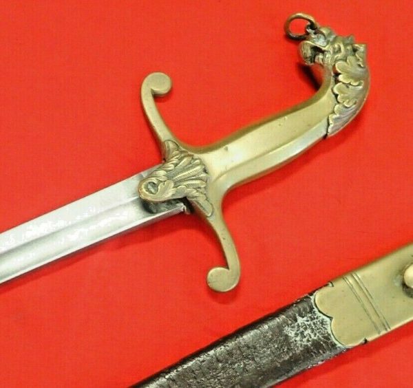 BRITISH ARMY SCOTTISH SWORD 1790s 1820s BANDSMAN'S LION DRAGON DOGS HEAD OFFICER