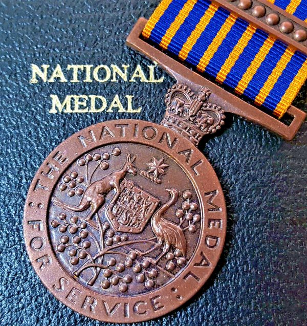 CASED AUSTRALIAN THE NATIONAL MEDAL ARMY RESERVE R53689 CAPOCELLO