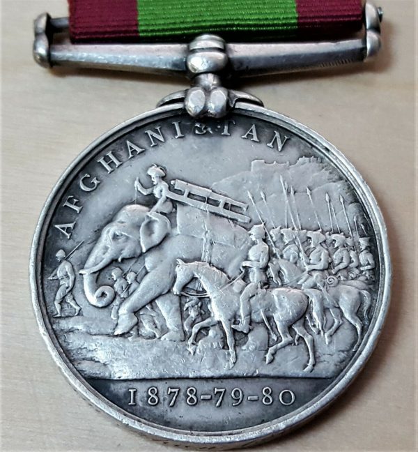 PRE WW1 BRITISH ARMY AFGHANISTAN MEDAL 1878, SOWAR KHAN. 15TH BENGAL CAVALRY