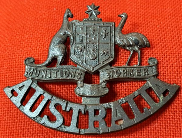 RARE 1930-42 ERA WW2 AUSTRALIAN MUNITIONS WORKER BADGE #3669