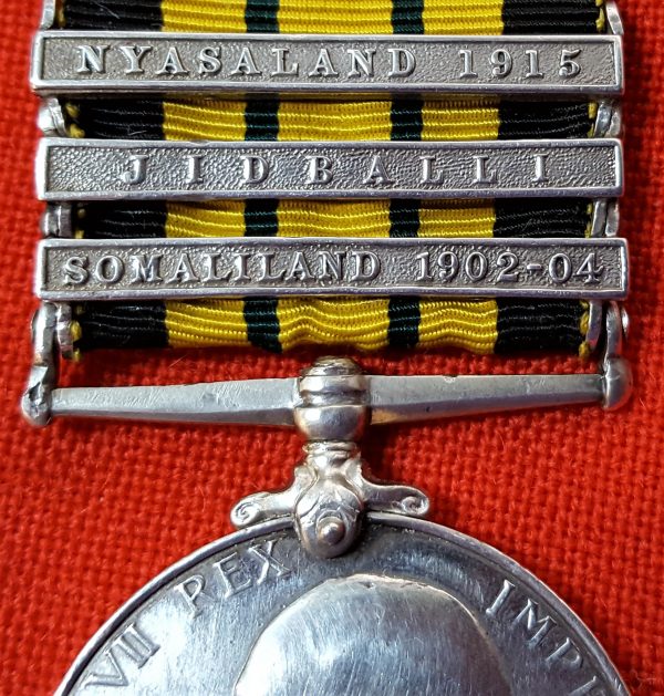 RARE 3 BAR AFRICA GENERAL SERVICE MEDAL 1902 PTE KATONA KING'S AFRICAN RIFLES - Image 2