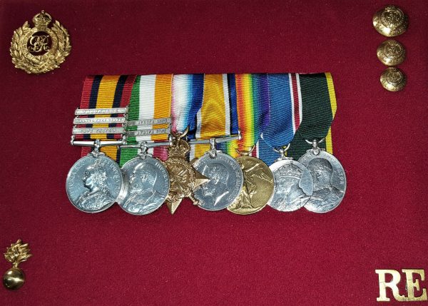 RARE BOER WAR & WW1 OLD CONTEMPTIBLE MEDAL GROUP TO 4387 CPL FOX ROYAL ENGINEERS - Image 10