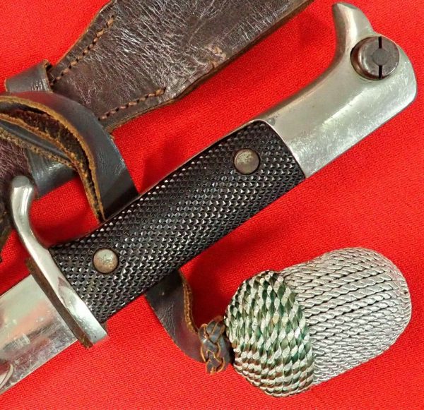 RARE WW1 GERMAN ARMY S98 JAEGER PARADE BAYONET, SCABBARD & FROG BY E PACK & SOHN