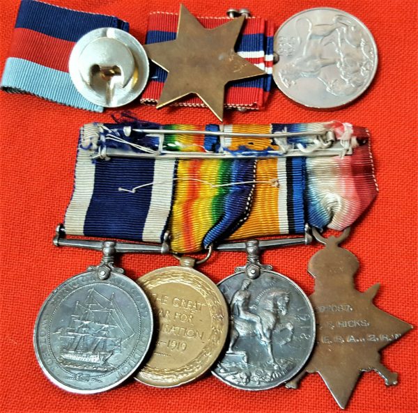 RARE WW1 & WW2 ROYAL NAVY SUBMARINER'S MEDAL GROUP CERA G.H.R. HICKS SUB E19 - Image 7