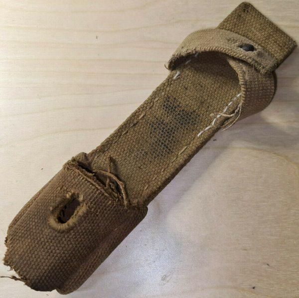 RARE WW2 GERMAN ARMY BAYONET CANVAS FROG AFRIKA KORPS