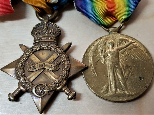 WW1 MEDALS 7TH BN LANCASHIRE FUSILIERS PTE ROTHWELL GALLIPOLI, EGYPT & FRANCE