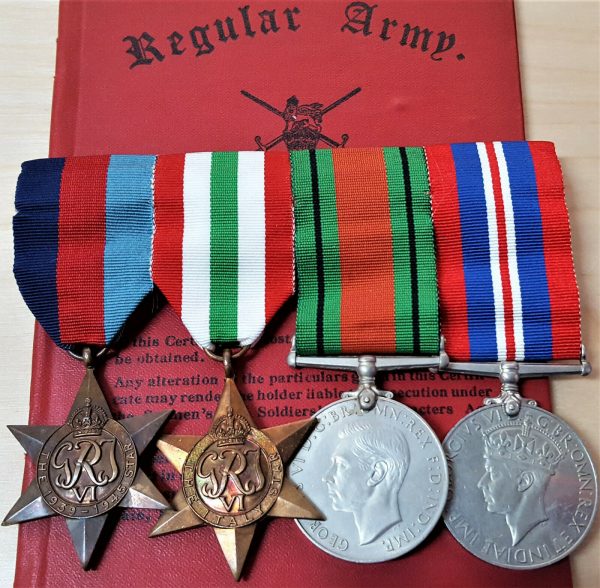 WW2 ITALIAN CAMPAIGN ROYAL ELECTRICAL & ENGINEERS MEDAL GROUP TO E W GAMBLE REME