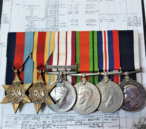 WW2 ROYAL MARINE LONG SERVICE MEDAL GROUP E C NEWMAN NEW ZEALAND NAVAL SERVICE