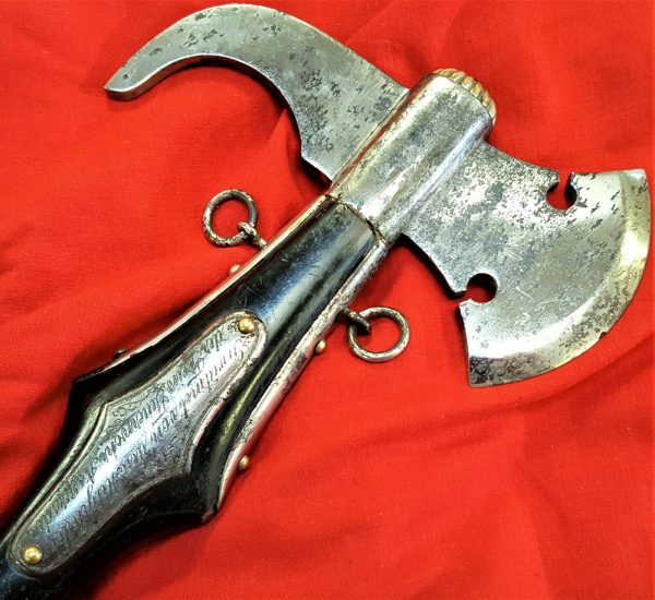 RARE WW1 WW2 GERMAN AUSTRIAN FIREMAN'S PARADE AXE PRESENTATION ASPERSDORF