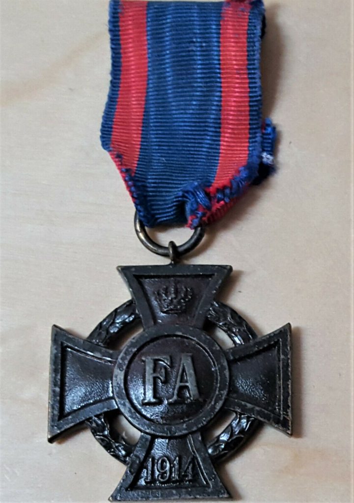 WW1 GERMANY FRIEDRICH AUGUST CROSS 2ND CLASS CAMPAIGN SERVICE MEDAL - Image 2