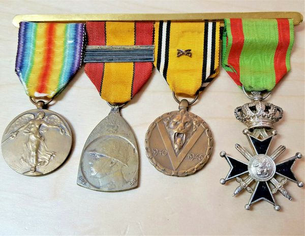 WW1 & WW2 BELGIUM ARMY MILITARY MEDALS