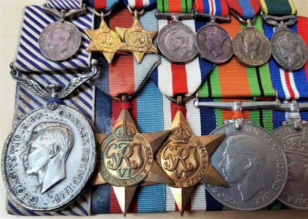 WW2 DISTINGUISHED FLYING MEDAL & TERRITORIAL ARMY GROUP NORMAN DOUGLAS FELLOWS