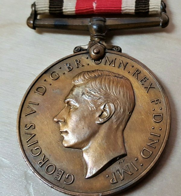 WW2 ERA BRITISH SPECIAL CONSTABULARY POLICE SERVICE MEDAL BERNARD ROBINSON LONG SERVICE