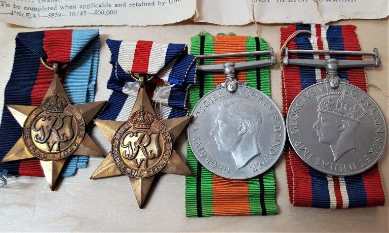 WW2 ROYAL ARTILLERY MEDAL GROUP SGT E.H.COULSON WITH ORIGINAL PAPERWORK - Image 5