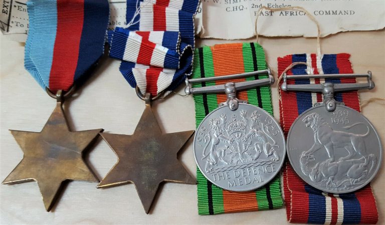 WW2 ROYAL ARTILLERY MEDAL GROUP SGT E.H.COULSON WITH ORIGINAL PAPERWORK - Image 4