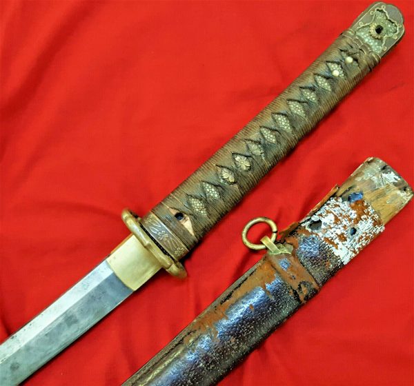 WW2 type 98 Japanese Army officer’s Katana sword Inoue Suketsugu & rare sling scabbard