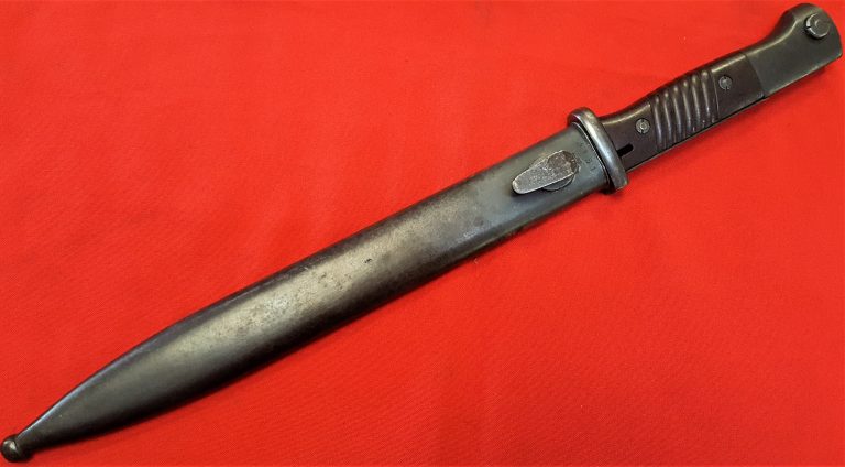 WW2 GERMAN K98 SERVICE BAYONET MATCHING NUMBERED SCABBARD FNJ 1943 BY ALEXANDER COPPEL GmbH (aka ALCOSO), SOLINGEN. - Image 9