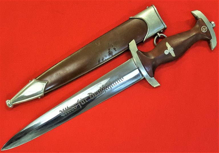 NAZI GERMANY 1ST MODEL 1933 SA DAGGER WITH SCABBARD BY GL KOLLER NACHF. - Image 7