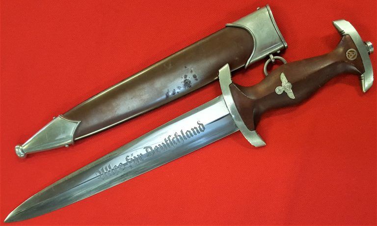 NAZI GERMANY 1ST MODEL 1933 SA DAGGER WITH SCABBARD BY GL KOLLER NACHF. - Image 3