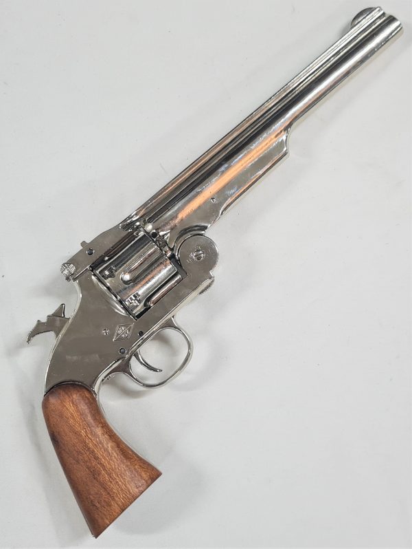 Denix M1869 Schofield Single Action Western Replica Revolver Nickel