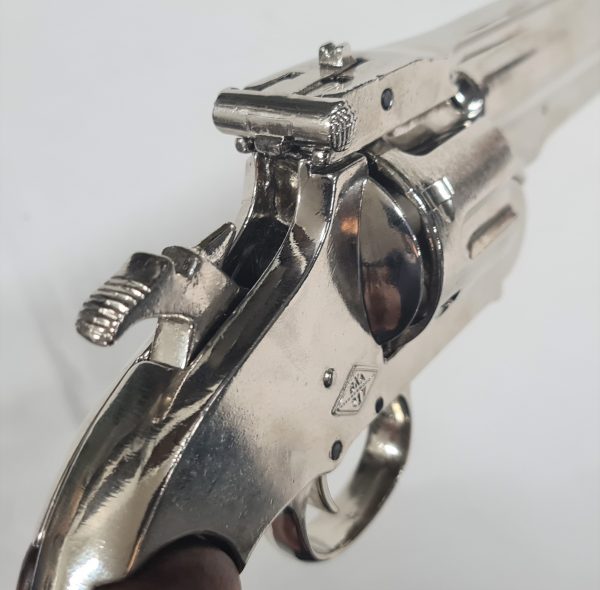 Denix M1869 Schofield Single Action Western Replica Revolver Nickel