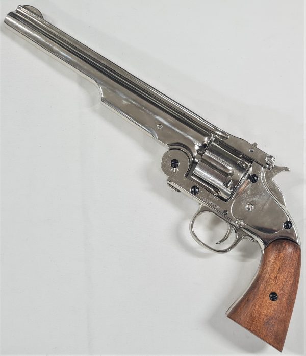 Denix M1869 Schofield Single Action Western Replica Revolver Nickel