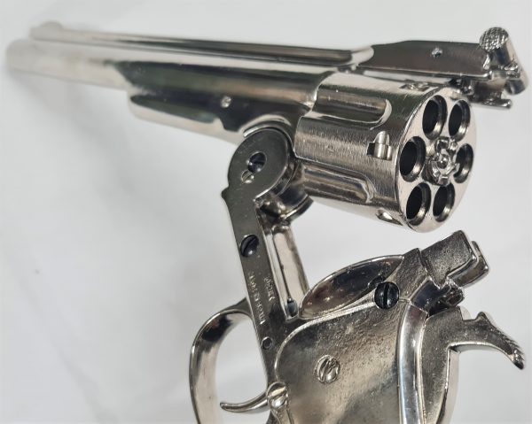 Denix M1869 Schofield Single Action Western Replica Revolver Nickel