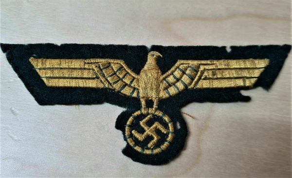 WW2 GERMAN NAVY OFFICER'S UNIFORM TUNIC EAGLE PATCH BADGE