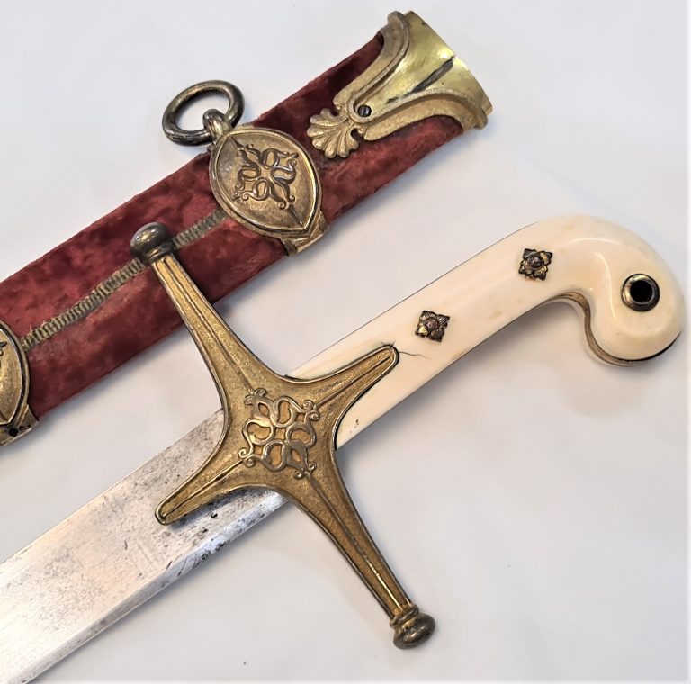 British 9th Lancer’s 1822 pattern Mameluke Officer’s Full Dress Sword - Image 3