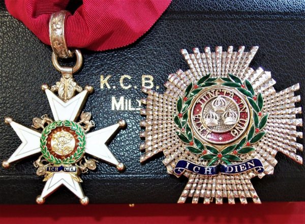 MILITARY GRADE KCB ORDER OF THE BATH NECK BADGE & BREAST STAR IN CASE MEDAL