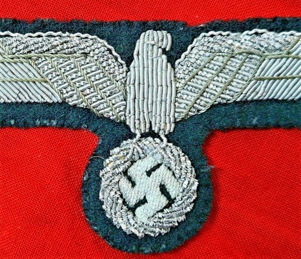 WW2 GERMAN ARMY OFFICER'S UNIFORM TUNIC EAGLE PATCH BADGE