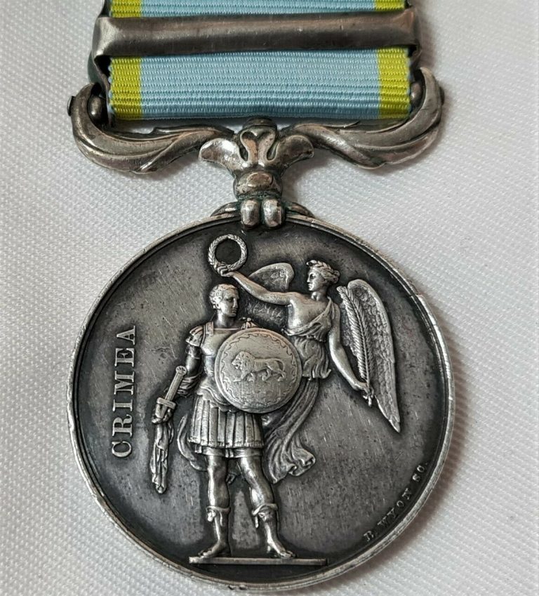 DIED DISEASE PRE WW1 BRITISH CRIMEAN WAR MEDAL SEBASTOPOL PORTER 5TH DRAGOONS - Image 3